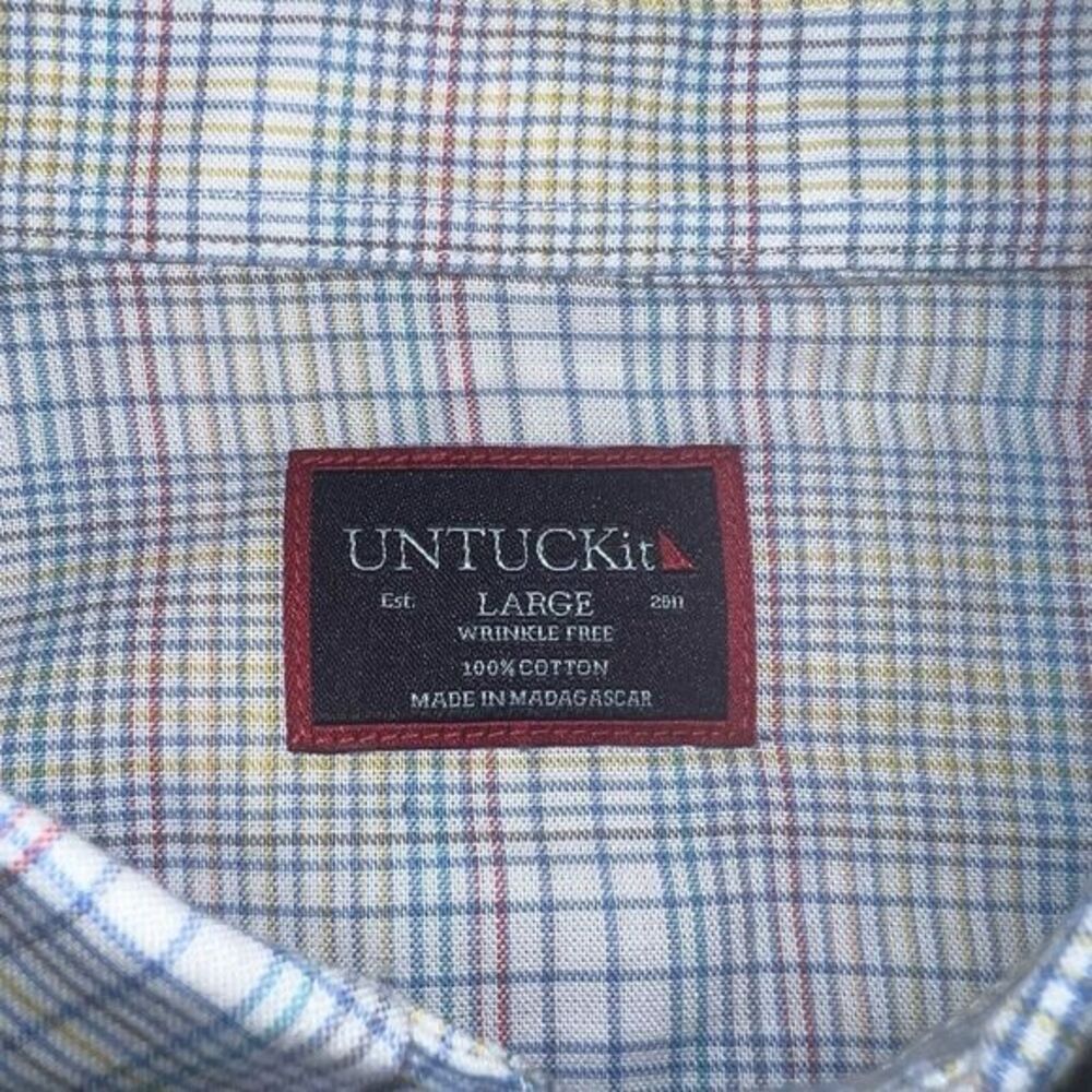 UNTUCKit‎ Marzano Button Up Shirt Mens Size Large Size Wrinkle Free Long Sleeve - Picture 4 of 9